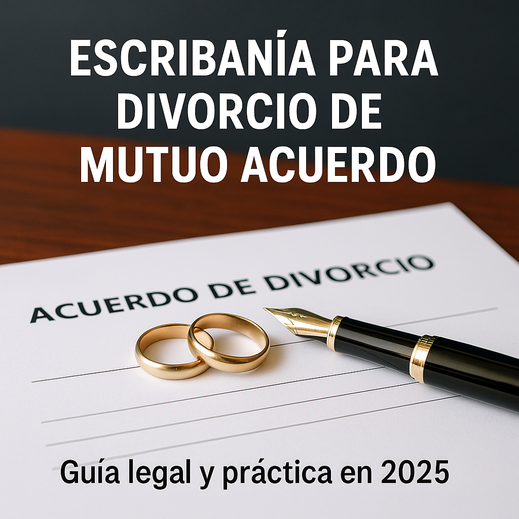 escribania divorcio de mutuo acuerdo