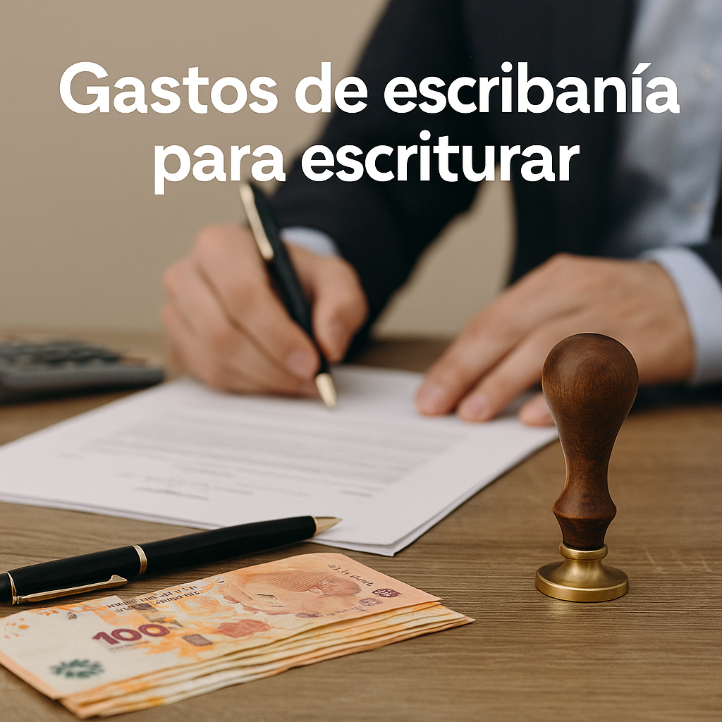 gastos de escribania para escriturar