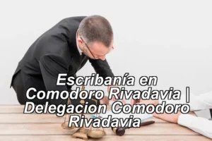 Escribanía en Comodoro Rivadavia | Delegacion Comodoro Rivadavia ◀