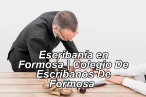 Escribanía en Formosa | Colegio De Escribanos De Formosa ◀