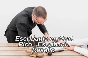 Escribanía en Gral. Pico | Escribania Rasello ◀