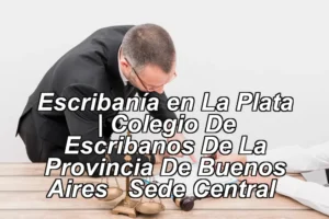 Escribanía en La Plata | Colegio De Escribanos De La Provincia De Buenos Aires – Sede Central ◀