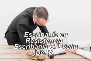 Escribanía en Resistencia | Escribanía C. Evelin Del V. ◀