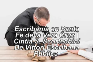 Escribanía en Santa Fe de la Vera Cruz | Cintia S. Scortechini De Vittori Escribana Pública ◀