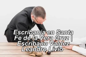 Escribanía en Santa Fe de la Vera Cruz | Escribano Valdez Leandro Livio ◀