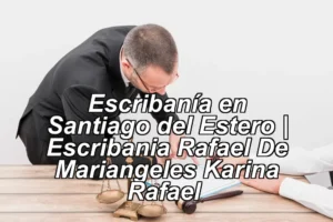 Escribanía en Santiago del Estero | Escribania Rafael De Mariangeles Karina Rafael ◀